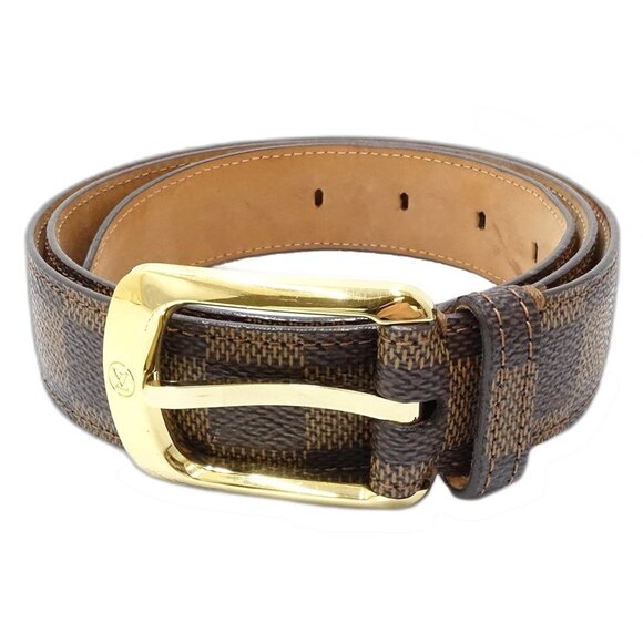 LOUIS VUITTON Brown Damier Belt - Picture 1 of 9